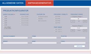 TYPO3 Produkt Anfrage Generator bei Petermann Technik