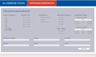 TYPO3 Produkt Anfrage Generator bei Petermann Technik